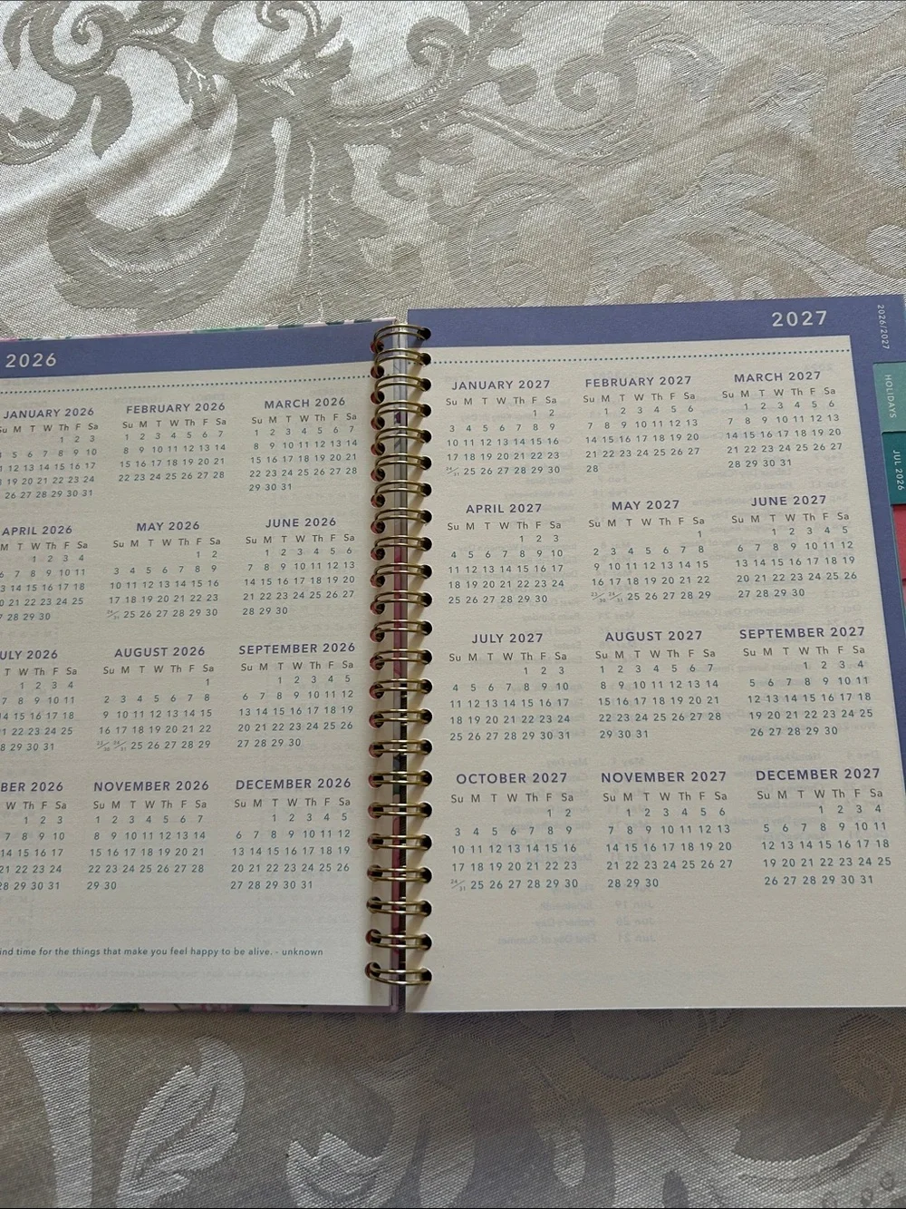 Pink Floral 2026-2027 Planner - 'For I Know The Plans'
